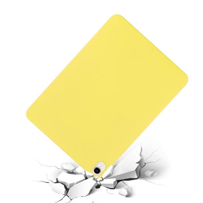 For iPad mini 6 / mini 2024 Solid Color Liquid Silicone Dropproof Full Coverage Tablet Case(Yellow) - iPad mini 6 Cases by buy2fix | Online Shopping UK | buy2fix