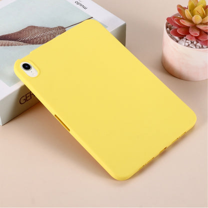 For iPad mini 6 / mini 2024 Solid Color Liquid Silicone Dropproof Full Coverage Tablet Case(Yellow) - iPad mini 6 Cases by buy2fix | Online Shopping UK | buy2fix