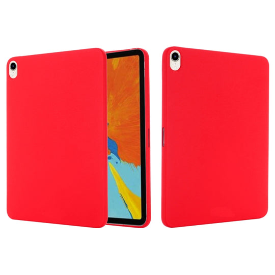 For iPad mini 6 / mini 2024 Solid Color Liquid Silicone Dropproof Full Coverage Tablet Case(Red)