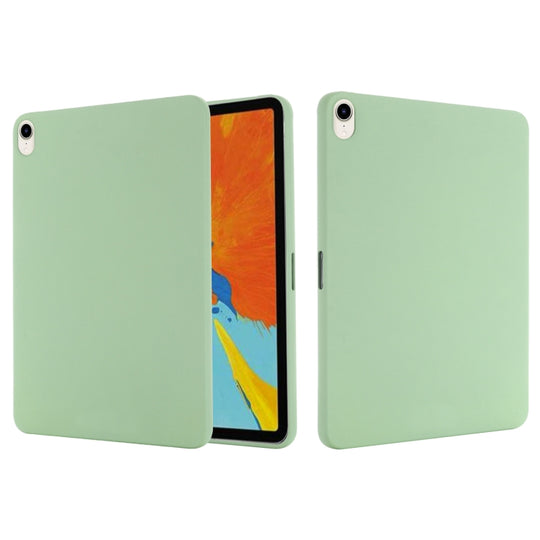 For iPad mini 6 / mini 2024 Solid Color Liquid Silicone Dropproof Full Coverage Tablet Case(Green)