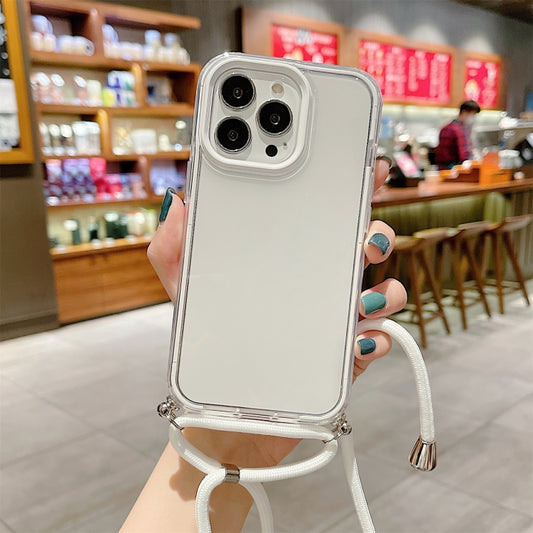 For iPhone 13 Pro Max 3 In 1 PC + TPU Transparent Phone Case (White) - iPhone 13 Pro Max Cases by buy2fix | Online Shopping UK | buy2fix