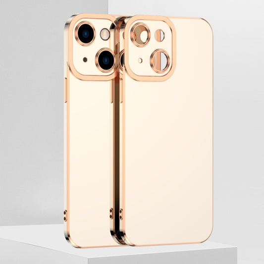 For iPhone 13 6D Electroplated TPU Phone Case(White) - iPhone 13 Cases by buy2fix | Online Shopping UK | buy2fix