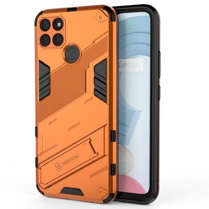 For OPPO Realme C21Y Punk Armor 2 in 1 PC + TPU Shockproof Phone Case(Orange) - Realme Cases by buy2fix | Online Shopping UK | buy2fix