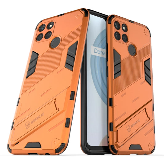 For OPPO Realme C21Y Punk Armor 2 in 1 PC + TPU Shockproof Phone Case(Orange) - Realme Cases by buy2fix | Online Shopping UK | buy2fix