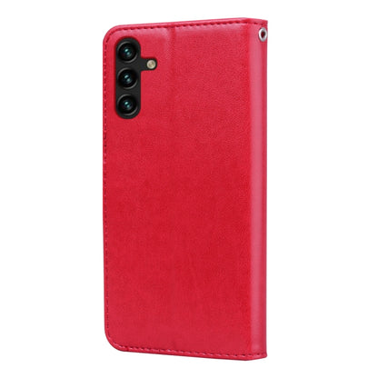 For Samsung Galaxy A13 5G Rose Embossed Leather Phone Case(Red) by buy2fix