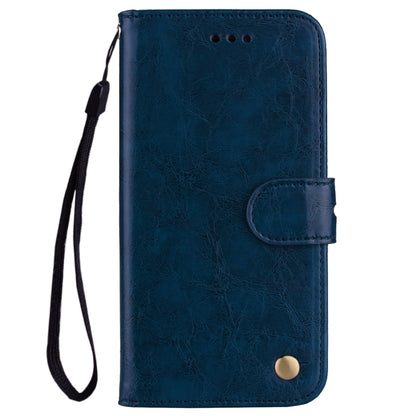 For Xiaomi Poco M4 Pro 5G / Redmi Note 11T 5G Oil Wax Texture Leather Phone Case(Blue) - Xiaomi Cases by buy2fix | Online Shopping UK | buy2fix