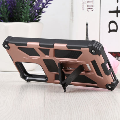For Xiaomi Mi 11T / 11T Pro Shockproof TPU + PC Magnetic Protective Phone Case with Holder(Rose Gold) - Xiaomi Cases by buy2fix | Online Shopping UK | buy2fix