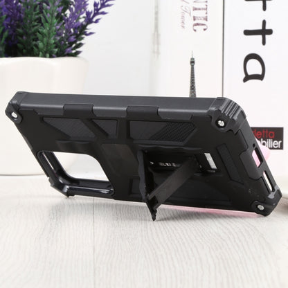 For Xiaomi Mi 11T / 11T Pro Shockproof TPU + PC Magnetic Protective Phone Case with Holder(Black) - Xiaomi Cases by buy2fix | Online Shopping UK | buy2fix