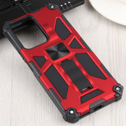 For Xiaomi Mi 11T / 11T Pro Shockproof TPU + PC Magnetic Protective Phone Case with Holder(Red) - Xiaomi Cases by buy2fix | Online Shopping UK | buy2fix
