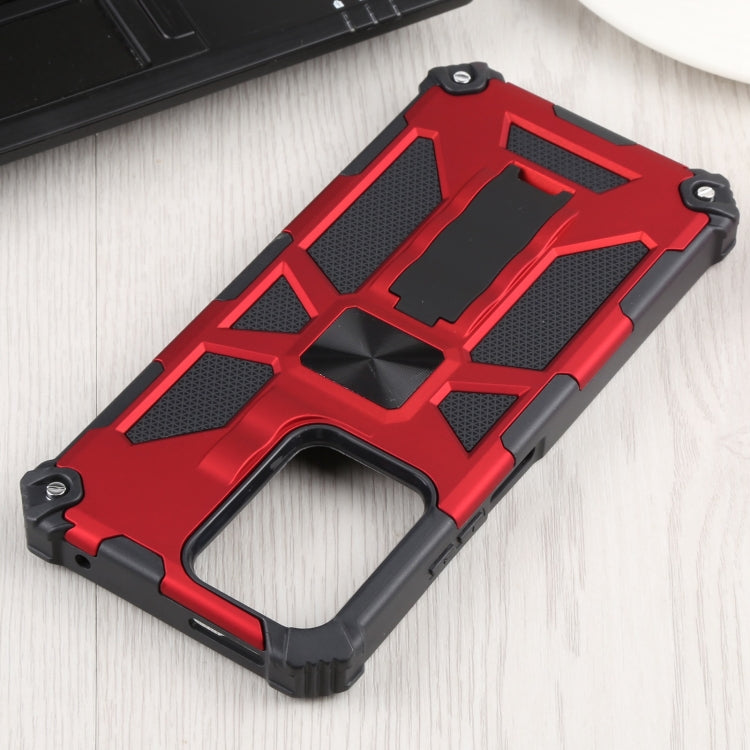 For Xiaomi Mi 11T / 11T Pro Shockproof TPU + PC Magnetic Protective Phone Case with Holder(Red) - Xiaomi Cases by buy2fix | Online Shopping UK | buy2fix