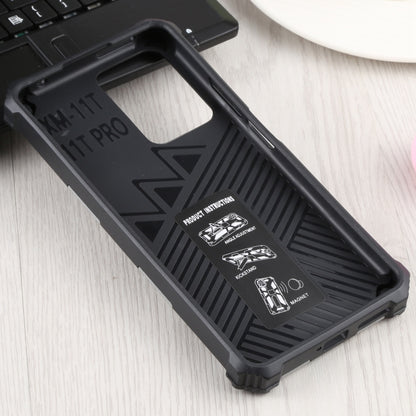 For Xiaomi Mi 11T / 11T Pro Shockproof TPU + PC Magnetic Protective Phone Case with Holder(Silver) - Xiaomi Cases by buy2fix | Online Shopping UK | buy2fix