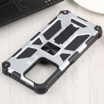 For Xiaomi Mi 11T / 11T Pro Shockproof TPU + PC Magnetic Protective Phone Case with Holder(Silver) - Xiaomi Cases by buy2fix | Online Shopping UK | buy2fix