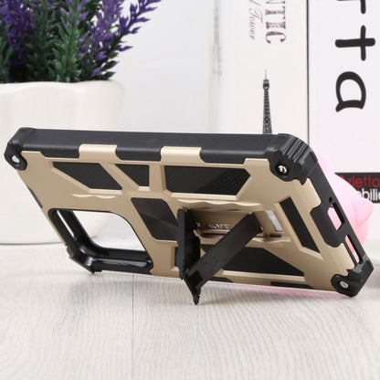 For Xiaomi Mi 11T / 11T Pro Shockproof TPU + PC Magnetic Protective Phone Case with Holder(Gold) - Xiaomi Cases by buy2fix | Online Shopping UK | buy2fix