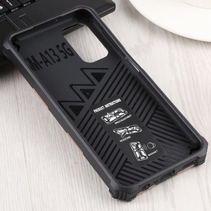 Shockproof TPU + PC Magnetic Protective Phone Case with Holder For Samsung Galaxy A13 4G/Galaxy A13 5G /Galaxy A13 Lite/GalaxyA04/Galaxy A04S/Galaxy A04E 4G(Rose Gold) by buy2fix