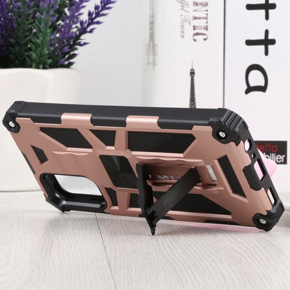Shockproof TPU + PC Magnetic Protective Phone Case with Holder For Samsung Galaxy A13 4G/Galaxy A13 5G /Galaxy A13 Lite/GalaxyA04/Galaxy A04S/Galaxy A04E 4G(Rose Gold) by buy2fix