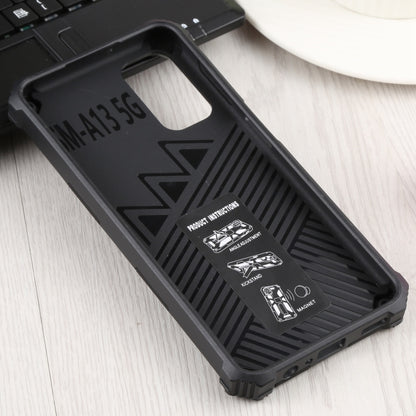 Shockproof TPU + PC Magnetic Protective Phone Case with Holder For Samsung Galaxy A13 4G/Galaxy A13 5G /Galaxy A13 Lite/Galaxy A04/Galaxy A04S/Galaxy A04E 4G(Black) by buy2fix
