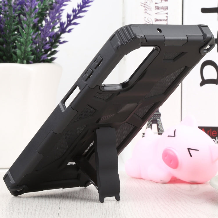 Shockproof TPU + PC Magnetic Protective Phone Case with Holder For Samsung Galaxy A13 4G/Galaxy A13 5G /Galaxy A13 Lite/Galaxy A04/Galaxy A04S/Galaxy A04E 4G(Black) by buy2fix