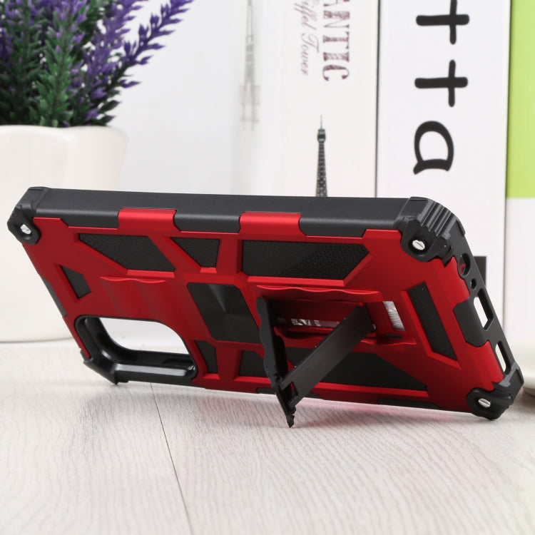 Shockproof TPU + PC Magnetic Protective Phone Case with Holder For Samsung Galaxy A13 4G/Galaxy A13 5G /Galaxy A13 Lite/Galaxy A04/Galaxy A04S/Galaxy A04E 4G(Red) by buy2fix