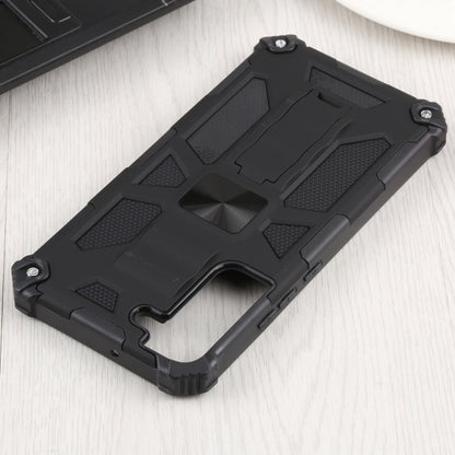 For Samsung Galaxy S22+ 5G Shockproof TPU + PC Magnetic Protective Phone Case with Holder(Black) - Galaxy S22+ 5G Cases by buy2fix | Online Shopping UK | buy2fix