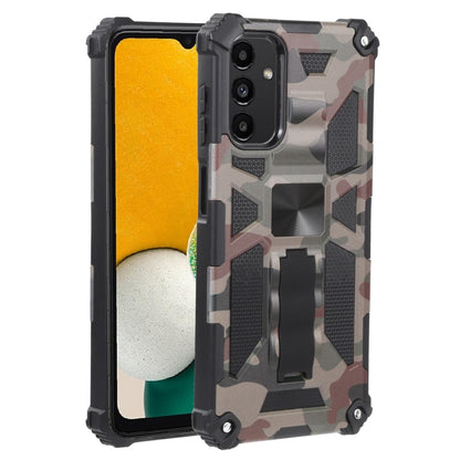 For Samsung Galaxy A13 5G Camouflage Armor Kickstand TPU + PC Magnetic Phone Case(Army Green) by buy2fix