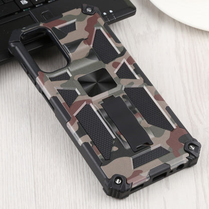 For Samsung Galaxy A13 5G Camouflage Armor Kickstand TPU + PC Magnetic Phone Case(Army Green) by buy2fix