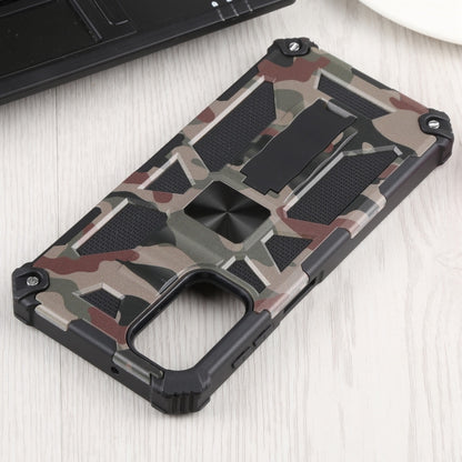 For Samsung Galaxy A13 5G Camouflage Armor Kickstand TPU + PC Magnetic Phone Case(Army Green) by buy2fix