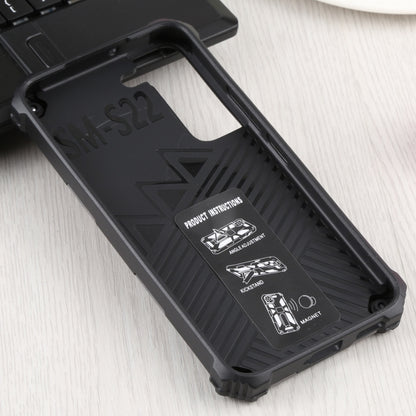 For Samsung Galaxy S22 5G Camouflage Armor Kickstand TPU + PC Magnetic Phone Case(Army Green) - Galaxy S22 5G Cases by buy2fix | Online Shopping UK | buy2fix