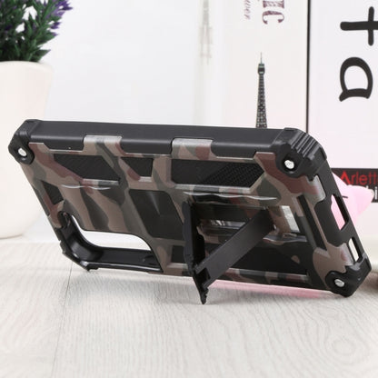 For Samsung Galaxy S22 5G Camouflage Armor Kickstand TPU + PC Magnetic Phone Case(Army Green) - Galaxy S22 5G Cases by buy2fix | Online Shopping UK | buy2fix