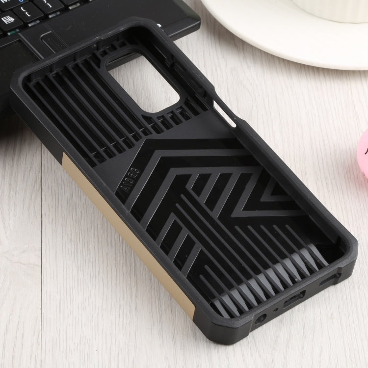 Sliding Camera Cover Design PC + TPU Shockproof Phone Case with Ring Holder & Card Slot For Samsung Galaxy A13 4G/Galaxy A13 5G /Galaxy A13 Lite/Galaxy A04/Galaxy A04S/Galaxy A04E 4G(Gold) by buy2fix