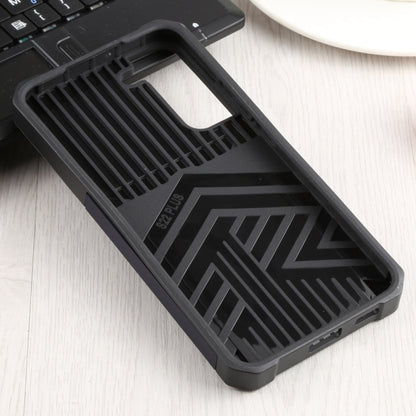 For Samsung Galaxy S22+ 5G Sliding Camera Cover Design PC + TPU Shockproof Phone Case with Ring Holder & Card Slot(Blue) - Galaxy S22+ 5G Cases by buy2fix | Online Shopping UK | buy2fix