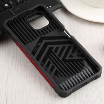 For Xiaomi Mi 11 Lite Sliding Camera Cover Design PC + TPU Shockproof Phone Case with Ring Holder & Card Slot(Red) - Xiaomi Cases by buy2fix | Online Shopping UK | buy2fix
