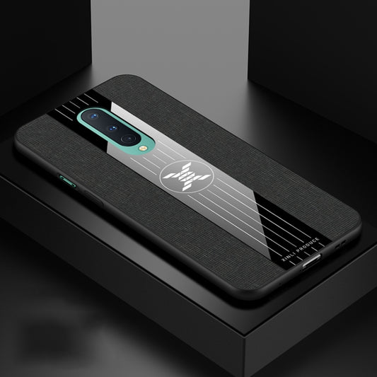 For OnePlus 8 XINLI Stitching Cloth Texture Shockproof TPU Phone Case(Black) - OnePlus Cases by XINLI | Online Shopping UK | buy2fix