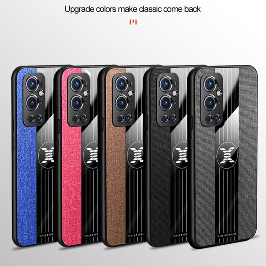 For OnePlus 9 Pro XINLI Stitching Cloth Texture Shockproof TPU Phone Case(Black) - OnePlus Cases by XINLI | Online Shopping UK | buy2fix