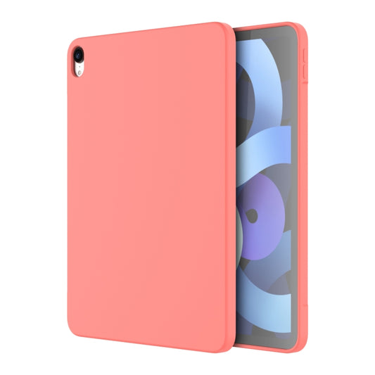 For iPad Air 11 2024 / Air 2022 /  Air 2020 10.9 Mutural Silicone Microfiber Tablet Case(Pink Orange) - iPad Air (2022) / (2020) 10.9 Cases by Mutural | Online Shopping UK | buy2fix
