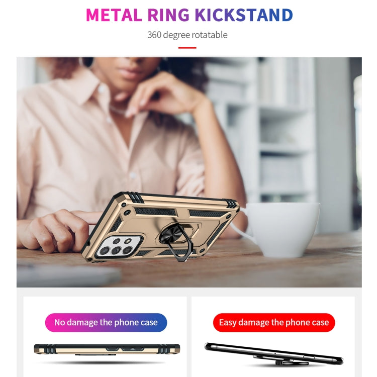 For Samsung Galaxy A53 5G Shockproof TPU + PC Phone Case(Gold) by buy2fix