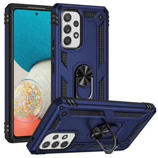 For Samsung Galaxy A53 5G Shockproof TPU + PC Phone Case(Blue) - Galaxy Phone Cases by buy2fix | Online Shopping UK | buy2fix