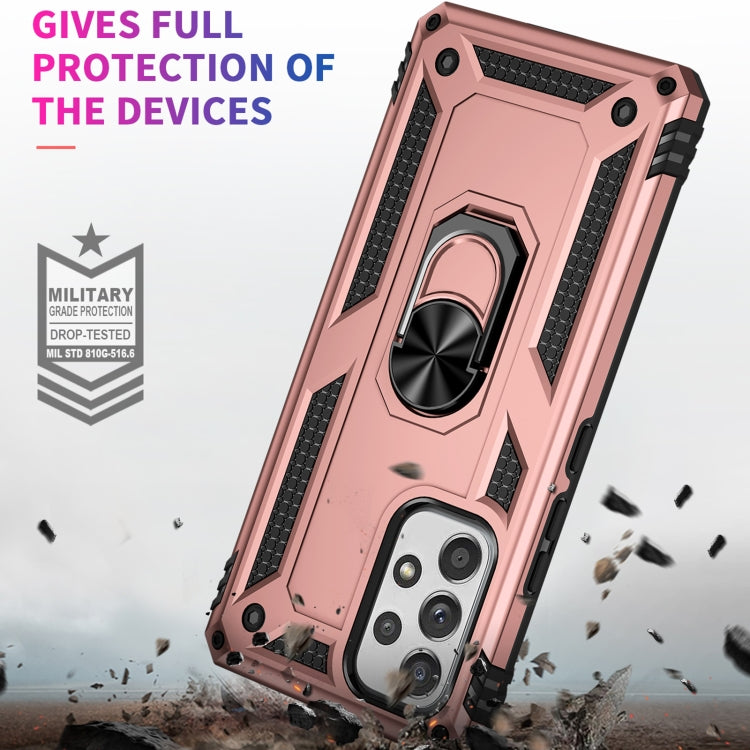 For Samsung Galaxy A53 5G Shockproof TPU + PC Phone Case(Rose Gold) by buy2fix