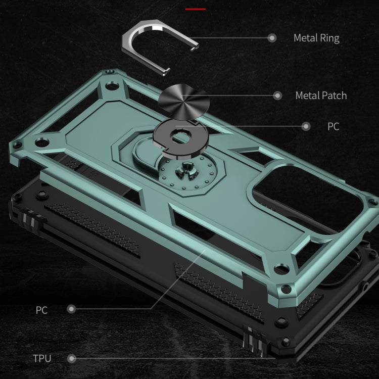 For Samsung Galaxy A53 5G Shockproof TPU + PC Phone Case(Dark Green) by buy2fix