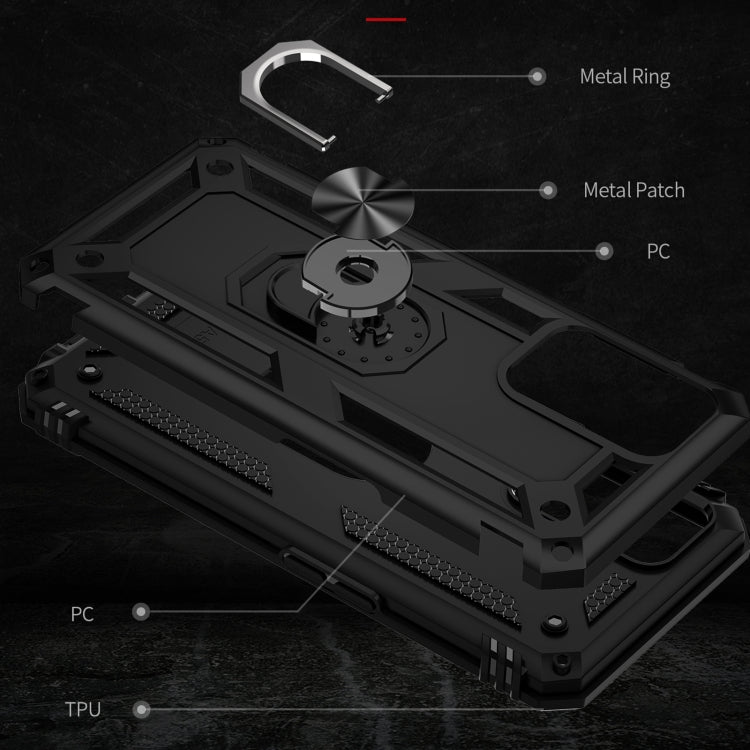 For OPPO A16 Shockproof TPU + PC Phone Case(Black) by buy2fix