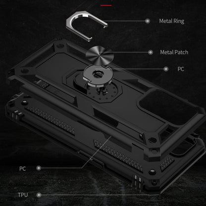 For OPPO A16 Shockproof TPU + PC Phone Case(Black) by buy2fix