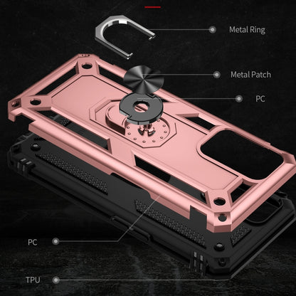 For OPPO A16 Shockproof TPU + PC Phone Case(Rose Gold) by buy2fix