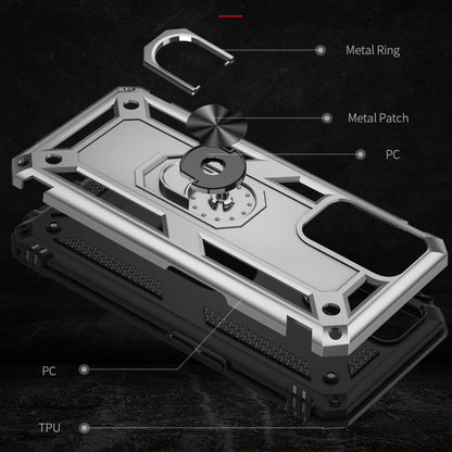 For OPPO A16 Shockproof TPU + PC Phone Case(Silver) by buy2fix