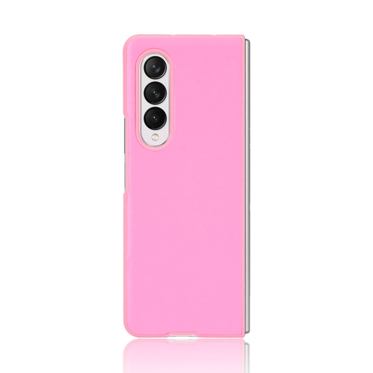 For Samsung Galaxy Z Fold3 5G Plain Texture Phone Case(Pink) by buy2fix