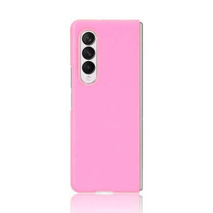 For Samsung Galaxy Z Fold3 5G Plain Texture Phone Case(Pink) by buy2fix