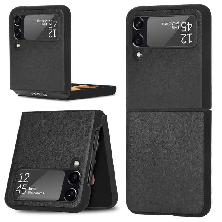 For Samsung Galaxy Z Flip3 5G Plain Texture Phone Case(Black) by buy2fix