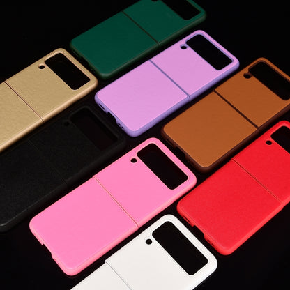 For Samsung Galaxy Z Flip3 5G Plain Texture Phone Case(Red) by buy2fix