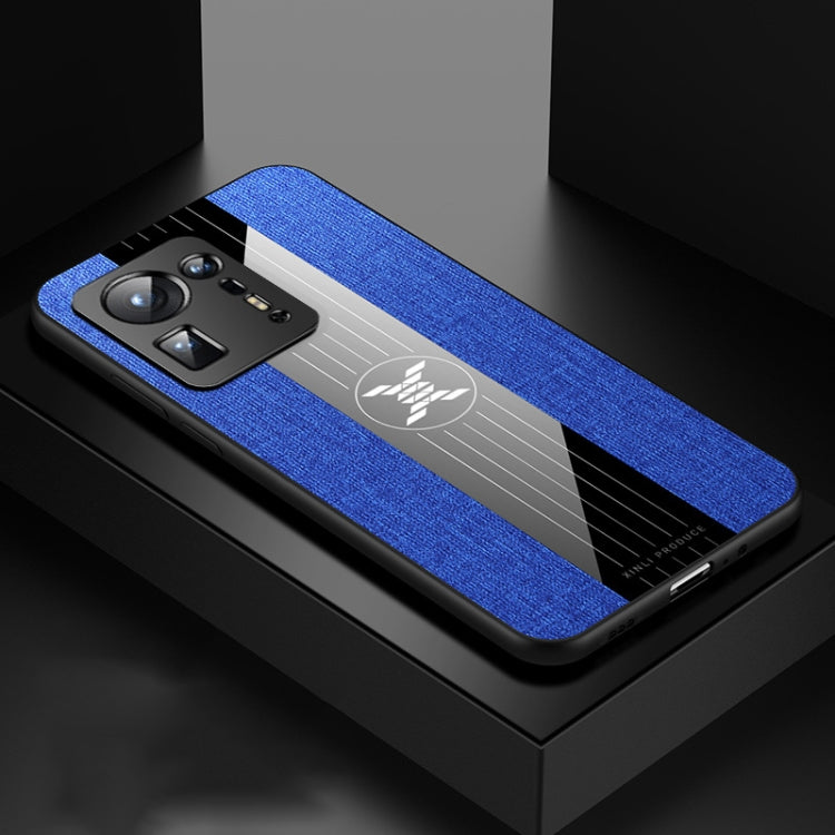 For Xiaomi Mi Mix 4 XINLI Stitching Cloth Texture TPU Phone Case(Blue) - Xiaomi Cases by XINLI | Online Shopping UK | buy2fix