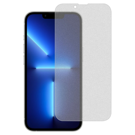 For iPhone 16e / 13 / 13 Pro Transparent Frosted Full Screen Tempered Glass Film - iPhone 13 Tempered Glass by buy2fix | Online Shopping UK | buy2fix