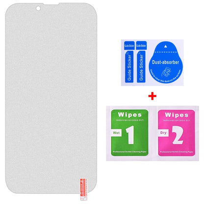 For iPhone 16e / 13 / 13 Pro 50pcs Transparent Frosted Full Screen Tempered Glass Film - iPhone 13 Tempered Glass by buy2fix | Online Shopping UK | buy2fix