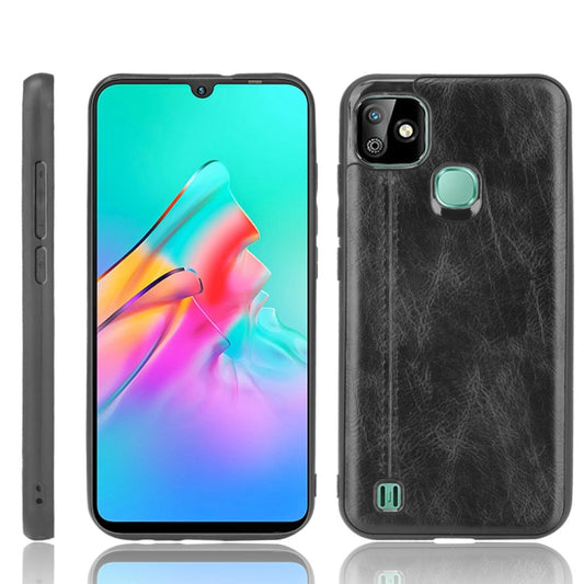 For Infinix Smart HD 2021 / X612 Sewing Cow Pattern Skin Phone Case(Black) - Infinix Cases by buy2fix | Online Shopping UK | buy2fix